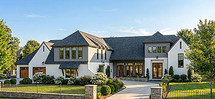 Cottage European Modern Elevation of Plan 102806