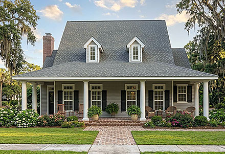 Country Southern Elevation of Plan 102812