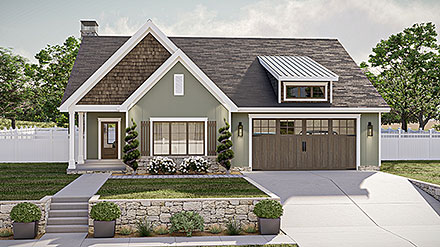 Cottage Country Traditional Elevation of Plan 102813