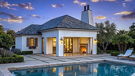 Contemporary Cottage Mediterranean Elevation of Plan 102818