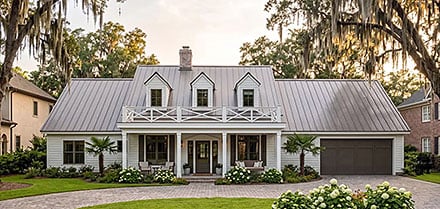 Colonial Country Traditional Elevation of Plan 102824