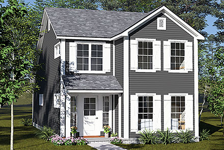 Cottage Country Farmhouse Traditional Elevation of Plan 102901