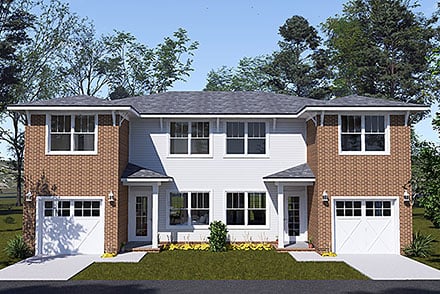 Traditional Elevation of Plan 102908