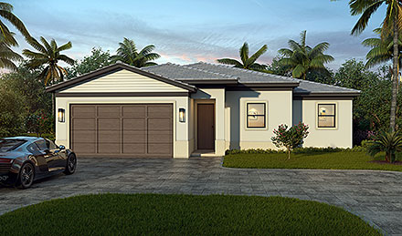 Coastal Florida Elevation of Plan 103007