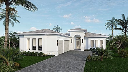 Modern Elevation of Plan 103012