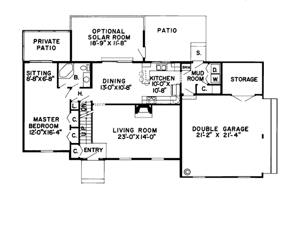 Cape Cod Country Traditional Level One of Plan 10386