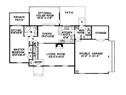House Plan 10386 First Level Plan