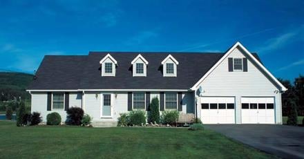 Cape Cod Country Traditional Elevation of Plan 10386