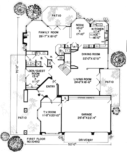 House Plan 10492 First Level Plan