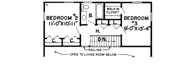 Bungalow Cottage Level Two of Plan 10519