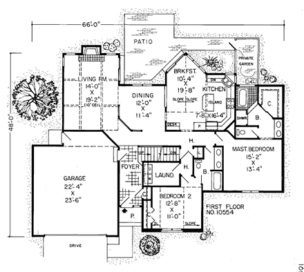 House Plan 10554 First Level Plan