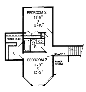 European Traditional Tudor Level Two of Plan 10555