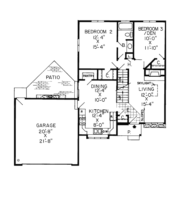 Contemporary Retro Level One of Plan 10567