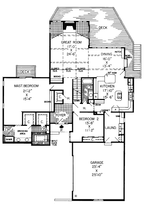 Contemporary Retro Level One of Plan 10583