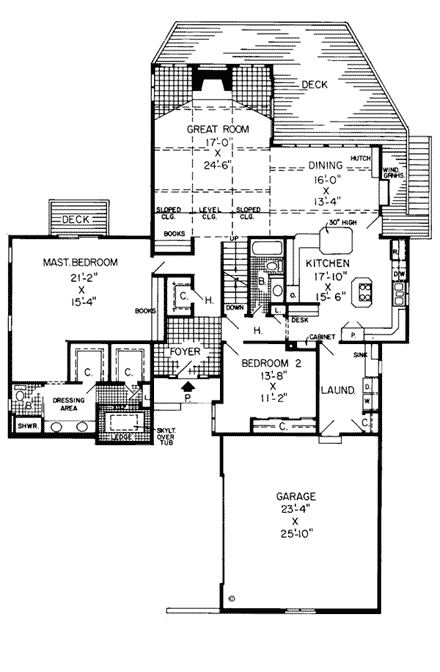 House Plan 10583 First Level Plan