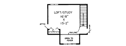 House Plan 10583 Second Level Plan