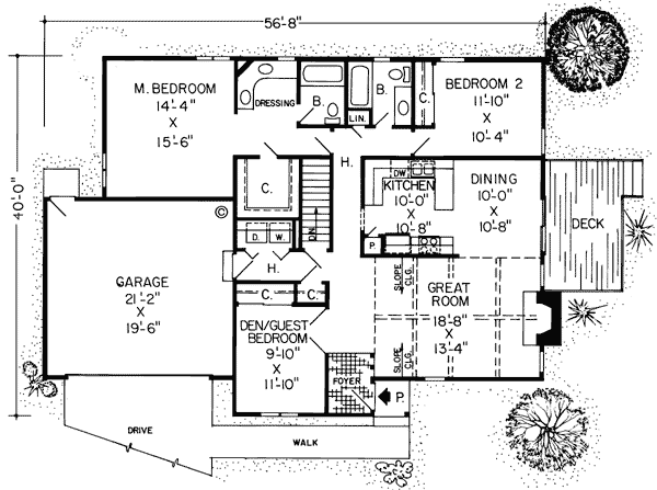 House Plan 10594 Level One