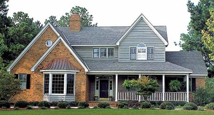 Country Farmhouse Traditional Elevation of Plan 10663