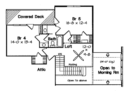 House Plan 10698 Second Level Plan