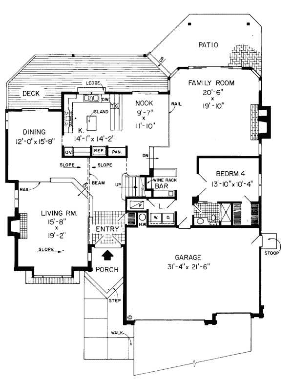 Contemporary Traditional Level One of Plan 10758
