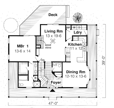 House Plan 10785 First Level Plan