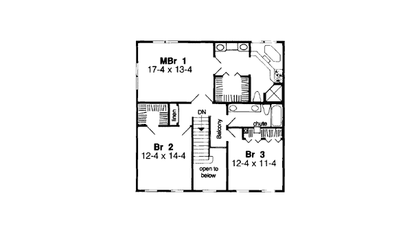 Country Farmhouse Level Two of Plan 10805