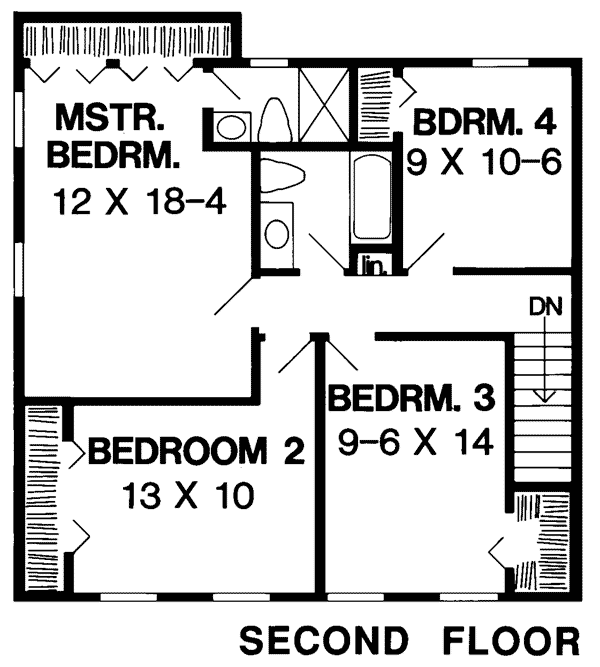 Colonial Saltbox Level Two of Plan 10829