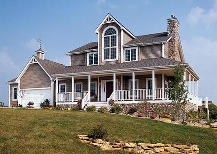 Country Farmhouse Southern Traditional Elevation of Plan 10862