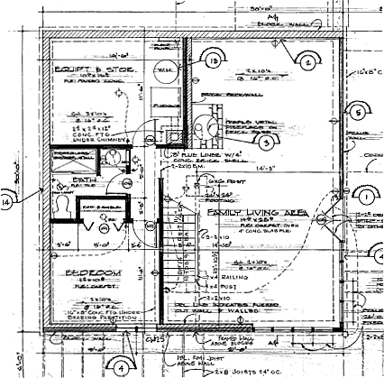 Cabin Contemporary Lower Level of Plan 19707