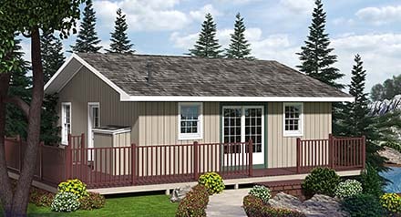 House Plan 20002 Elevation