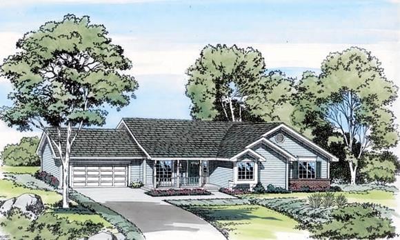 House Plan 20075 Elevation