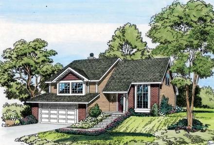 Contemporary Traditional Elevation of Plan 20102