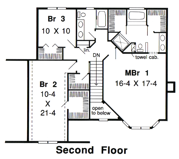 Contemporary Retro Traditional Level Two of Plan 20128