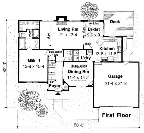 House Plan 20142 Level One