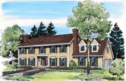 Colonial Elevation of Plan 20149