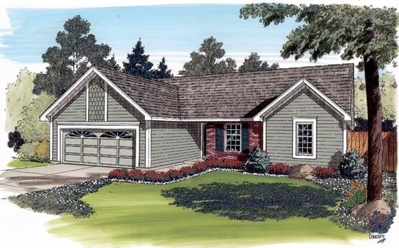 House Plan 20154 Elevation