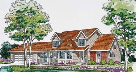 Country Traditional Elevation of Plan 20158