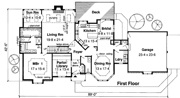 European Tudor Level One of Plan 20167