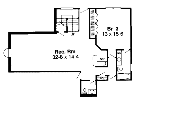 Ranch Lower Level of Plan 20197