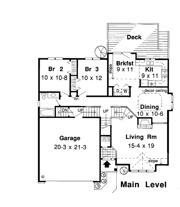 Contemporary Traditional Level One of Plan 20200