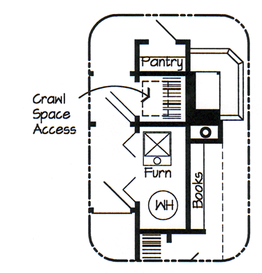 Country Ranch Traditional Alternate Level One of Plan 20220