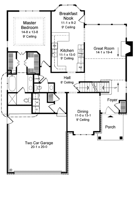 House Plan 20225 First Level Plan