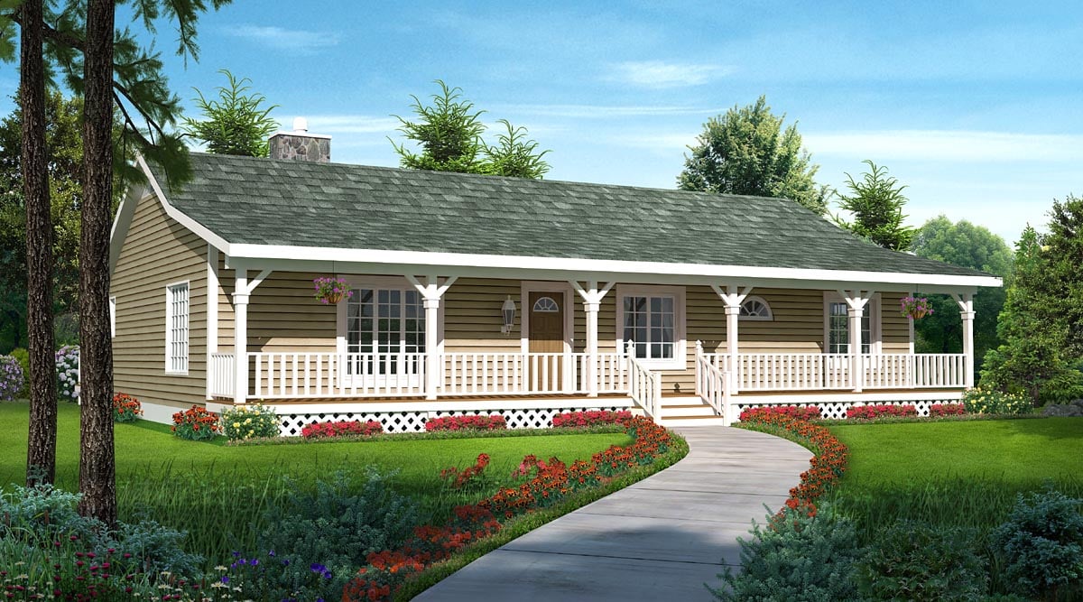 Traditional Style House Plan 20227 with 1792 Sq Ft, 3 Bed, 2 Bath