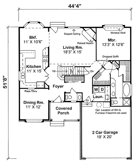 House Plan 20230 First Level Plan