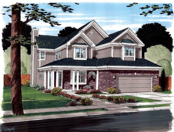 House Plan 20235 Elevation