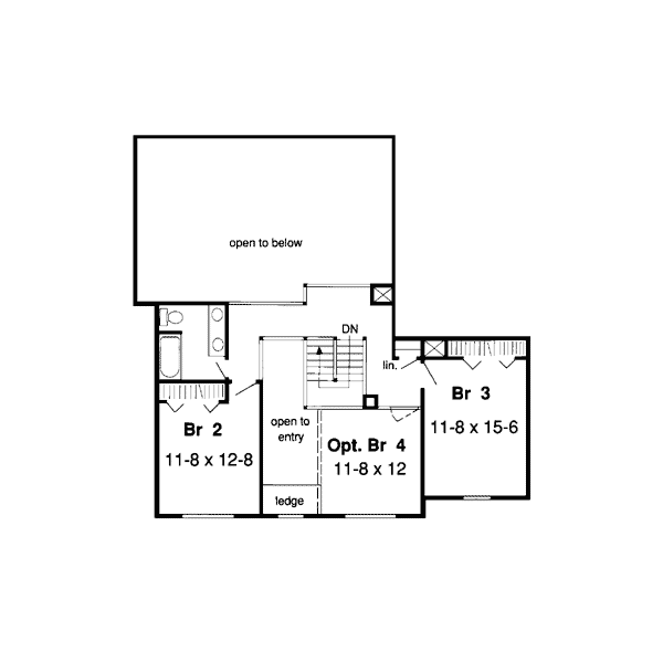 Colonial Country Saltbox Level Two of Plan 20404