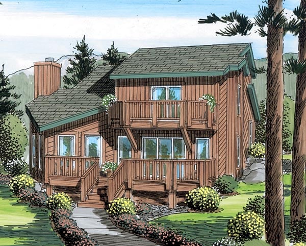 Coastal, Contemporary Plan with 1908 Sq. Ft., 3 Bedrooms, 2 Bathrooms Picture 2