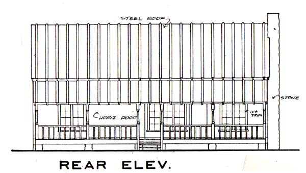 Country Southern Rear Elevation of Plan 21124