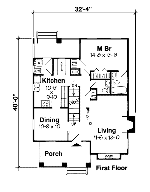 House Plan 24242 Level One