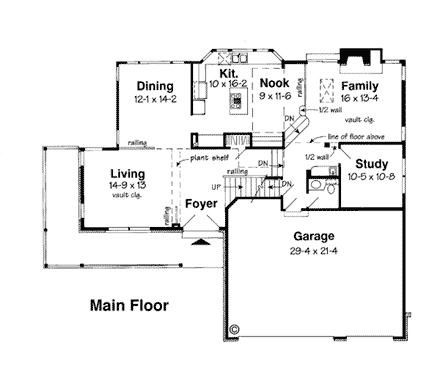 House Plan 24255 First Level Plan